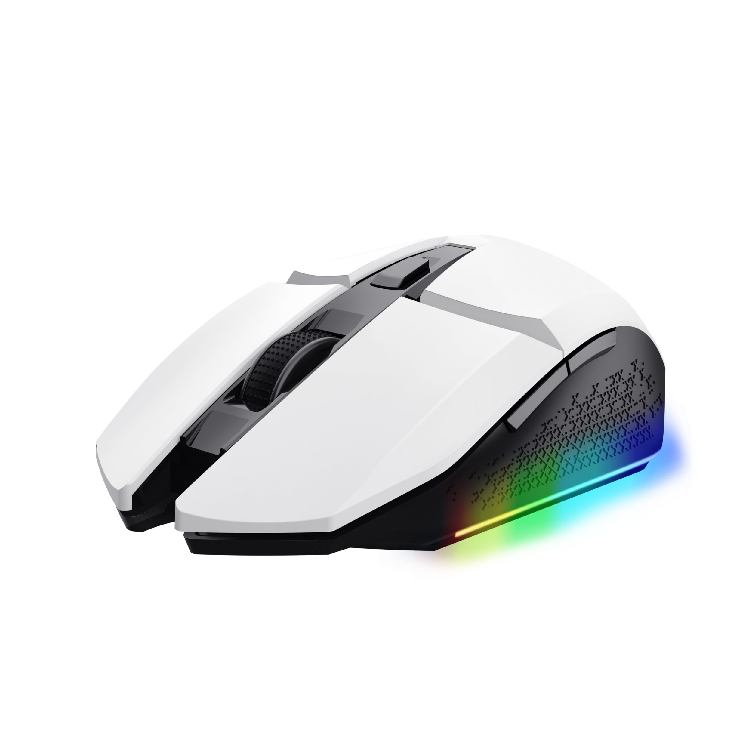 Trust GXT 110 Felox – Gaming-Maus – Kabellos (2,4 GHz), 4800 DPI, RGB-Beleuchtung, rechts, Weiss
