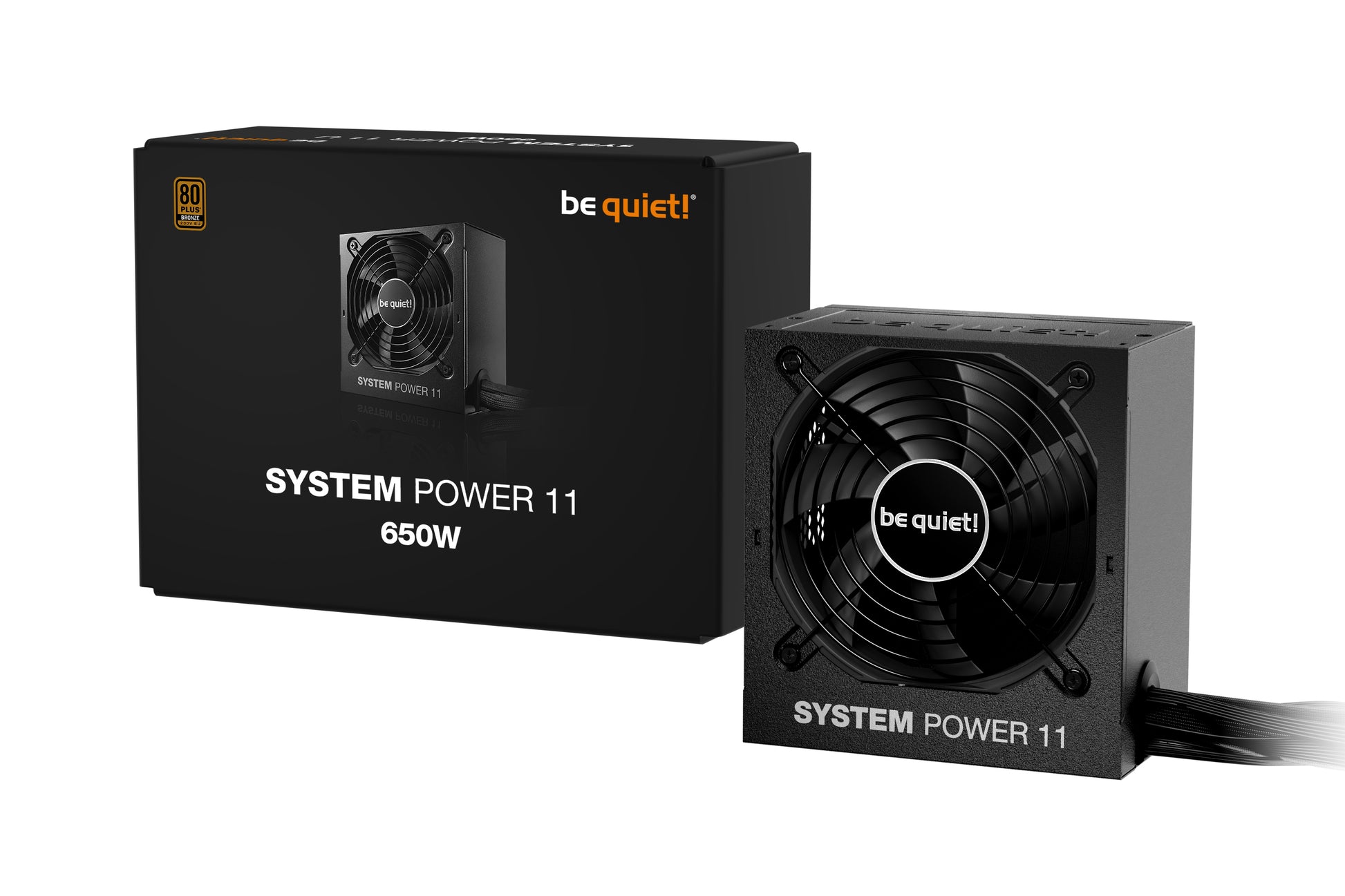be quiet! be quiet System Power 11 ATX-Netzteil 650 W 80 PLUS Bronze – nicht-modular, ATX 3.1, EPS 2,92