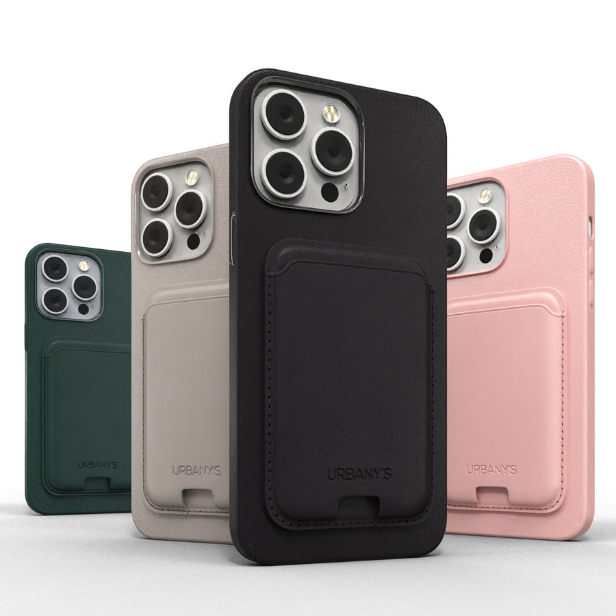 Urbany's Urbanys – Kartenhalter – MagSafe, Veganes Leder – Schwarz