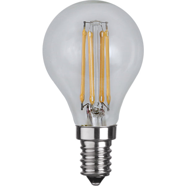 Star Trading LED-Leuchtmittel E14 P45 – 470 lm, 4,2 W, Warmweiss 2700 K – 10 Stk. – Transparent, Glas