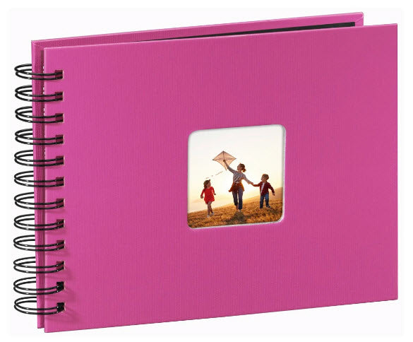 Hama Fotoalbum – für 240 × 170 mm, pink, mit Pergaminzwischenblättern, Papier