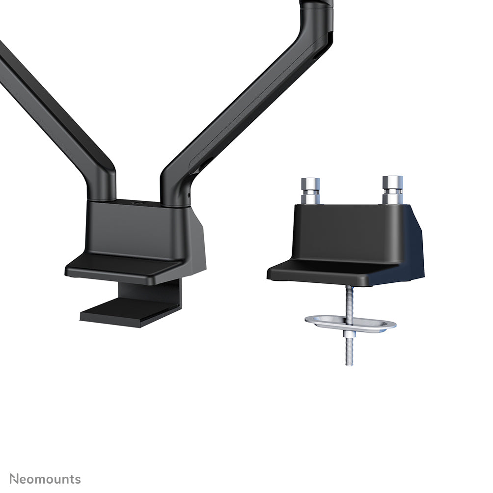 Neomounts Monitorarm, Tischklemme, Tischdurchführung, bis 32", höhenverstellbar, Gasfeder, schwarz