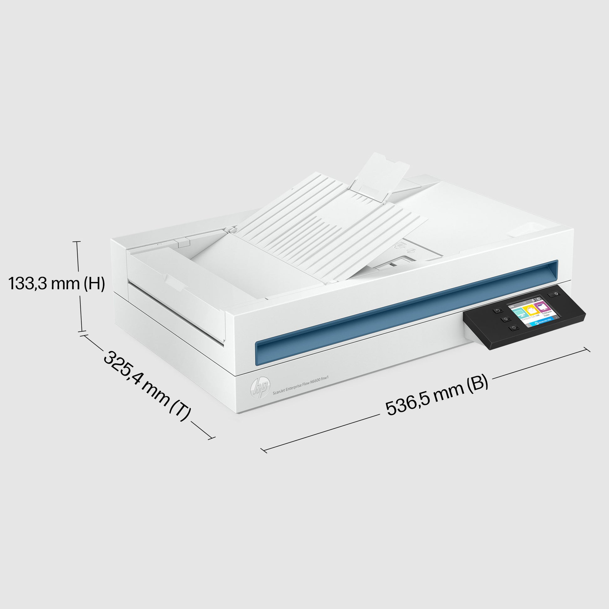 HP Scanjet Enterprise Flow N6600 – Flachbettscanner mit ADF, Legal, Duplex, 1200 dpi, ADF 100 Blatt