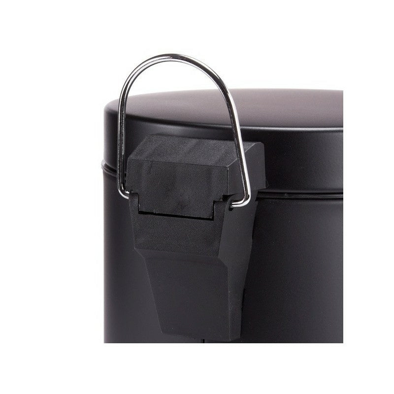 MSV Treteimer – 5 l – Stahl, rund – schwarz