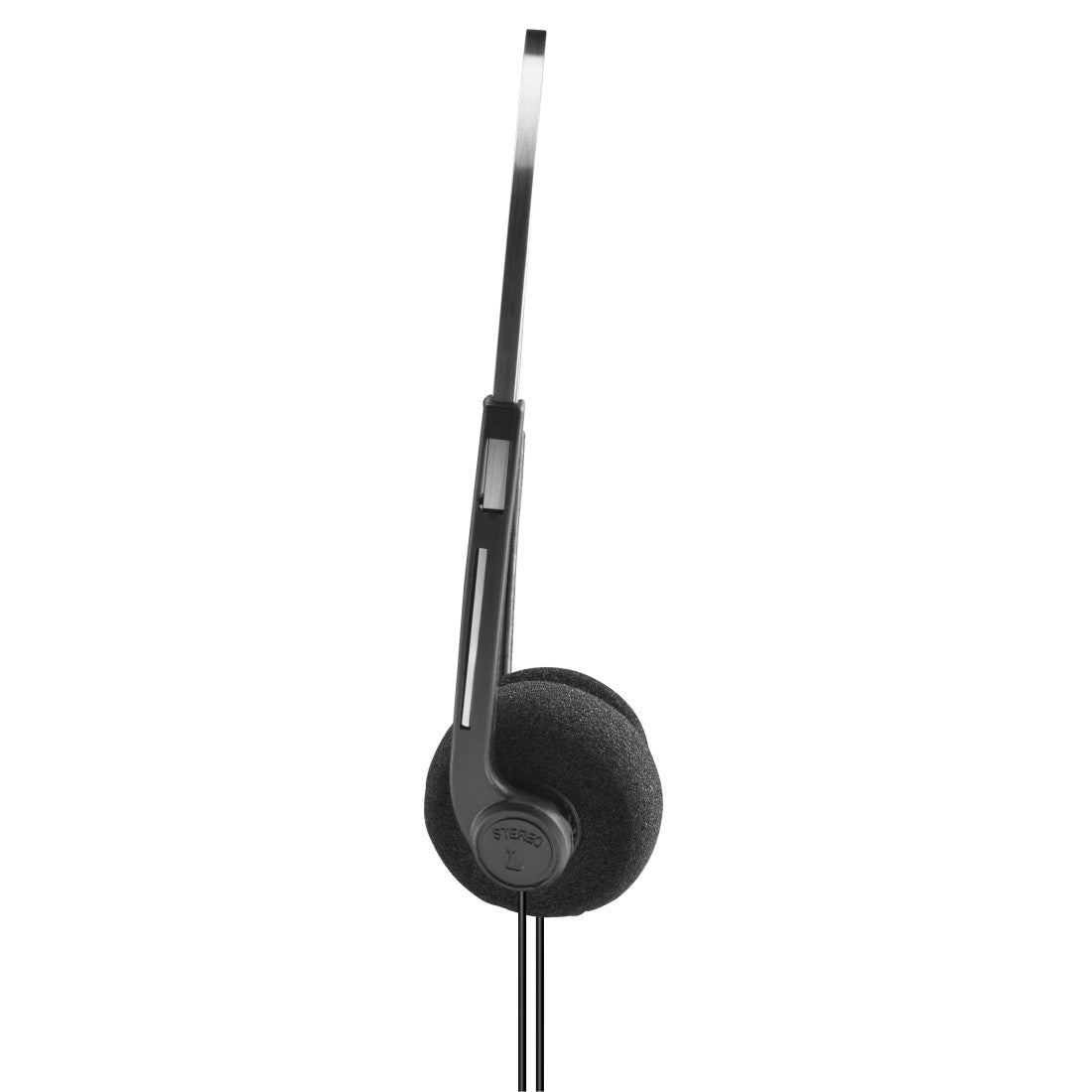 Hama Slight II On-Ear Kopfhörer – Kabel, 3,5 mm Klinke, Schwarz/Silber