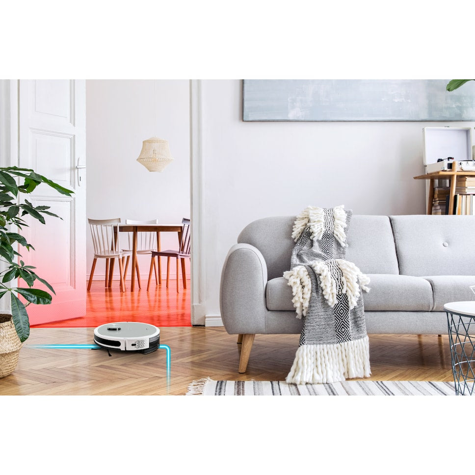 MEDION Robotersauger X21 – 0,6 l, Akkubetrieb, 3,0 kg, für Amazon Alexa