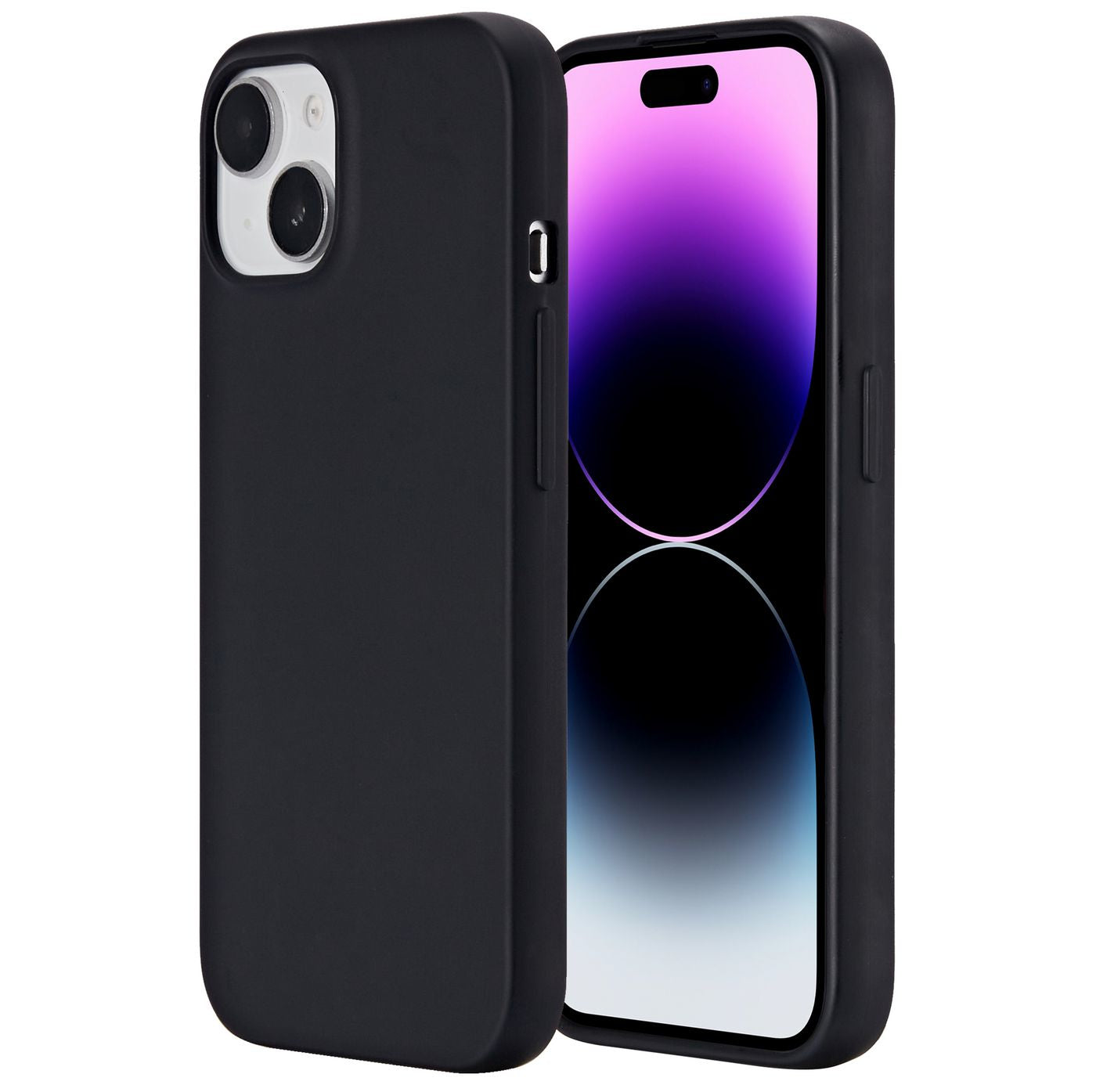eSTUFF INFINITE (GRS) VIENNA – Backcover – für Apple iPhone 15, TPU, Schwarz