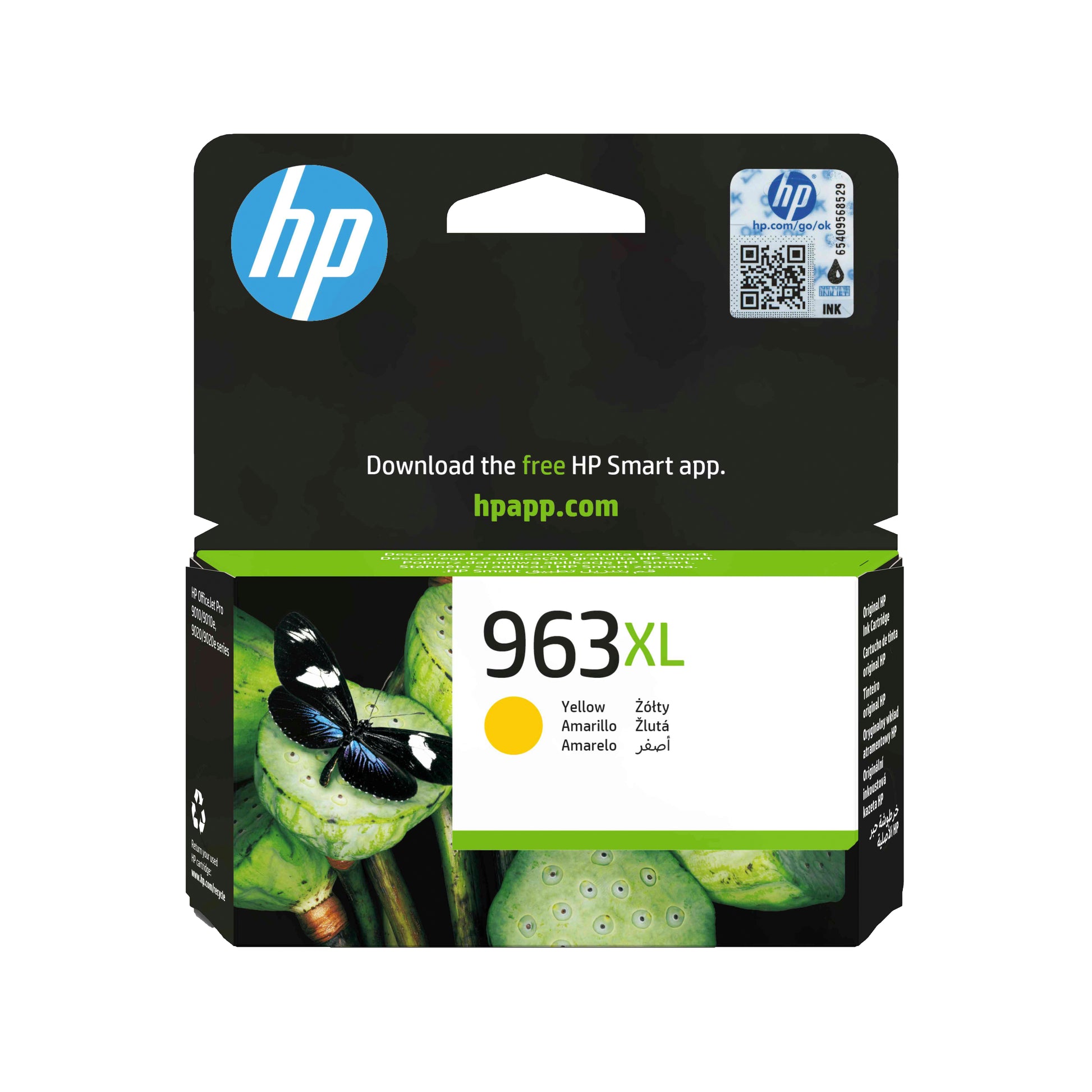 HP 963XL Gelbe Tintenpatrone (Original) – 1'600 Seiten – für HP OfficeJet Pro 9010/9012/9014 … – 3JA29AE