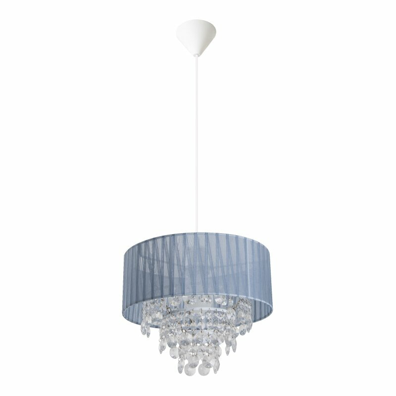 Näve Deckenleuchte – Ø 30 × 23 cm, 40 W, grau/transparent