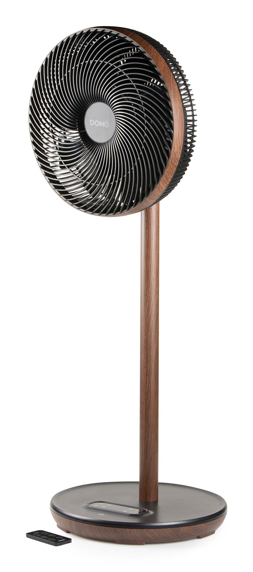 Domo Standventilator DO8155 – 9 Stufen, oszillierend, Timer, Fernbedienung, 26 W, 45 dB(A), Schwarz, Holz
