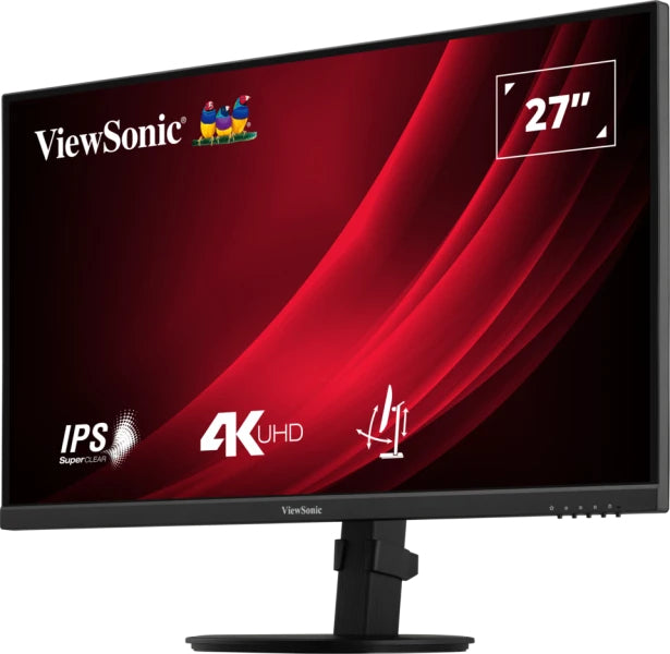 Viewsonic VG2708-4K – Monitor, 27" 3840 × 2160 (UHD 4K), HDMI, DisplayPort, ergonomisch verstellbar