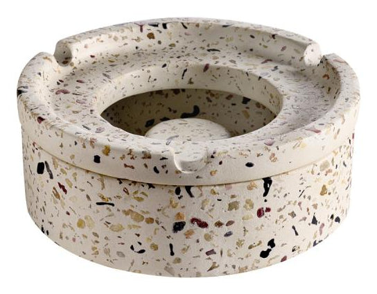 APS-Germany APS Aschenbecher rund – mehrfarbig – Ø 10,5 cm × 5,0 cm – Beton – 1 Stück
