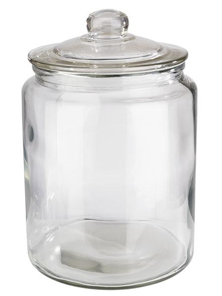 APS-Germany Classic – Vorratsdose 6 l, Ø 20 × 30 cm, Glas/Polyethylen (PE), transparent
