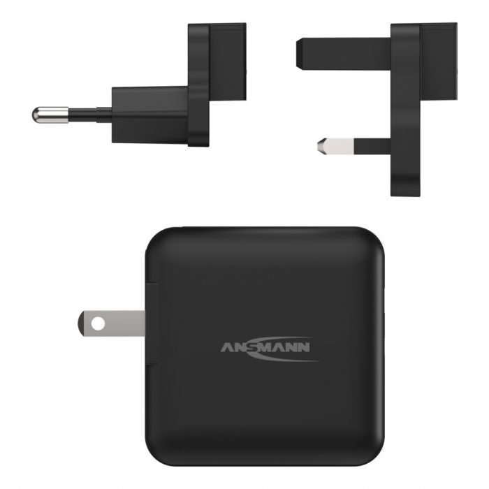 Ansmann Travel Charger TC230PD USB-Wandladegerät 30 W – USB-C×1, USB-A×1 – Schwarz