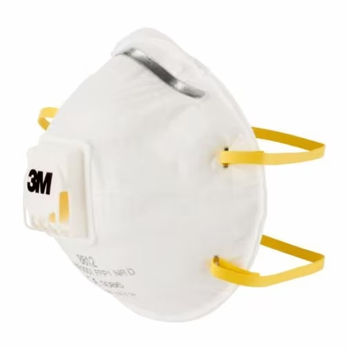 3M Atemschutzmaske FFP1 8812 – mit Ventil, NR – Einheitsgrösse – Weiss – 3 Stk. – EN 149