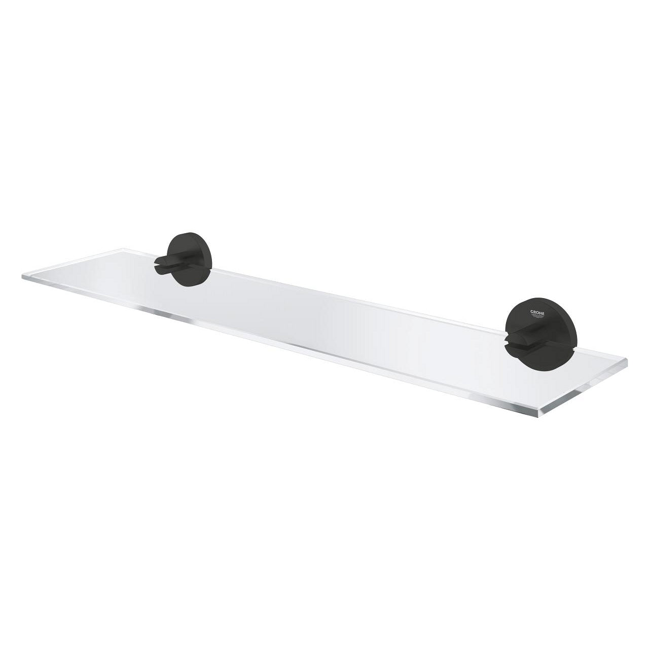 GROHE Seifenhalter (Wand) – Metall, Klebestreifen, 53×1,5 cm, Schwarz