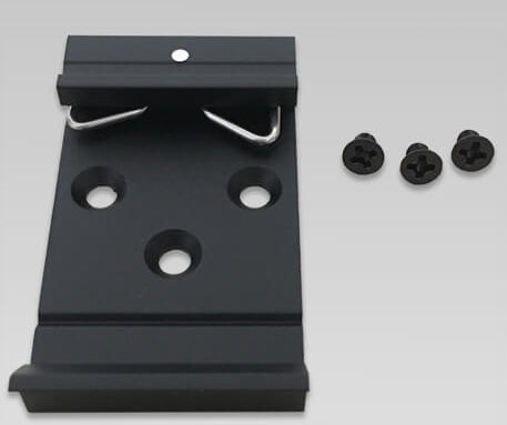 PLANET DIN-Schienen-Montagekit – 4er-Set, Schwarz