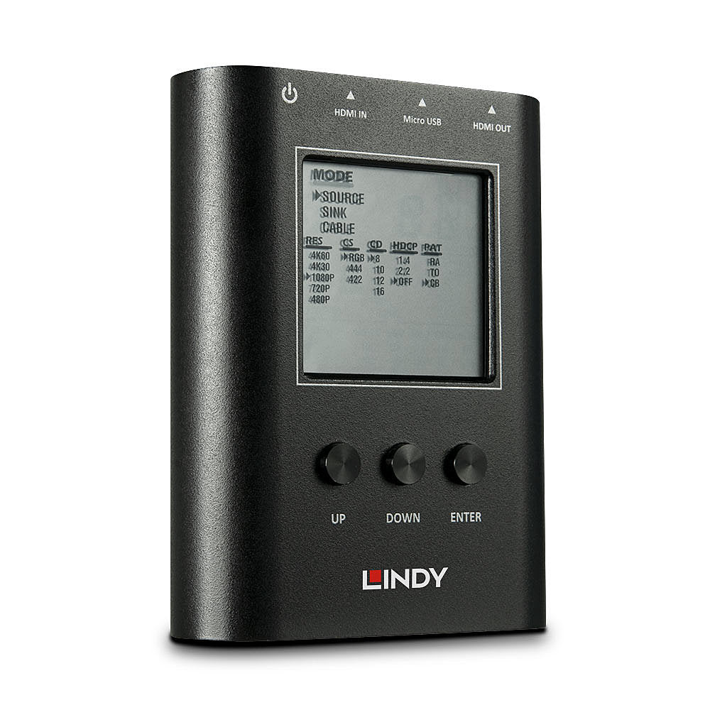 Lindy HDMI 2.0 – HDMI-Signalanalysator und Generator, 18 Gbit/s