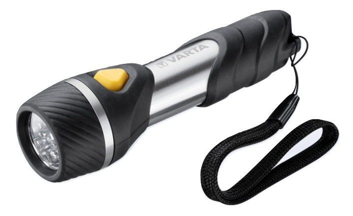 VARTA Taschenlampe Multi LED Day Light F10 – 20 lm, 20 m, Batteriebetrieb AA – Aluminium