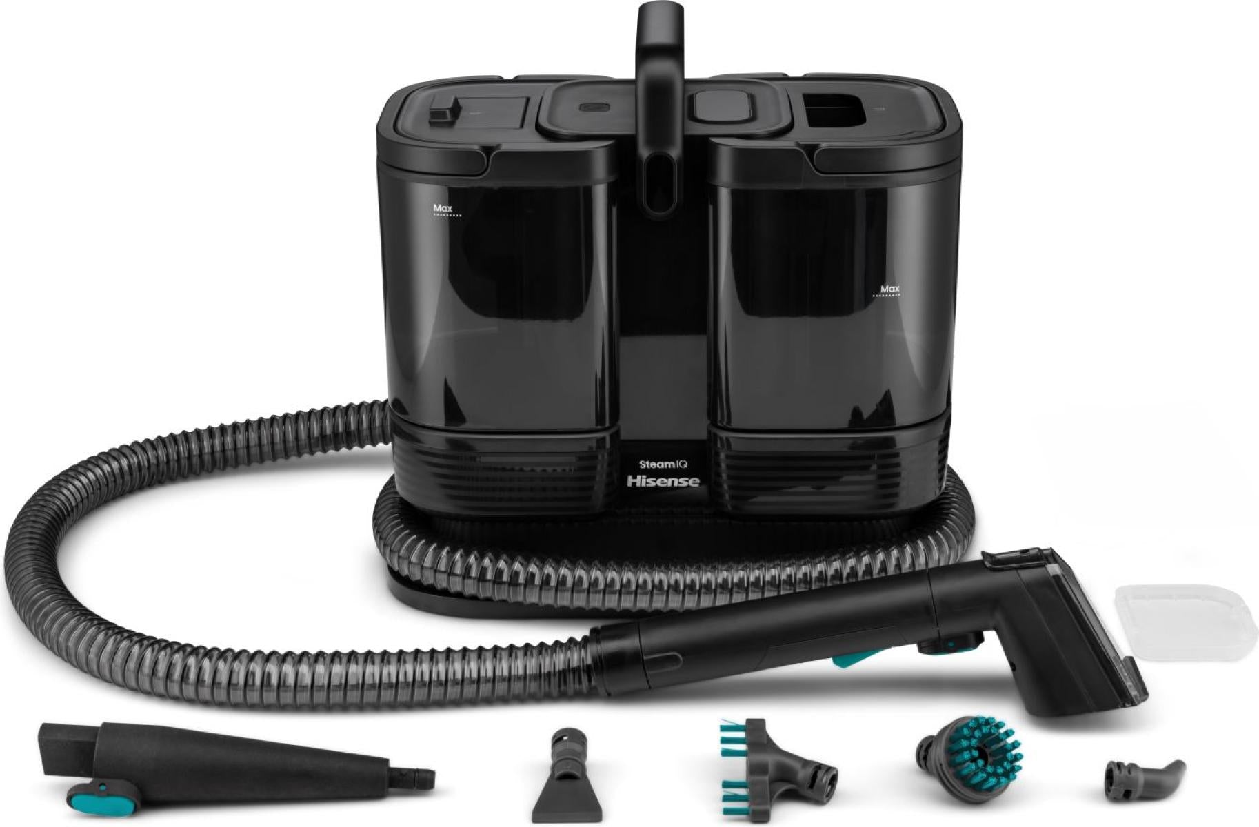 Hisense Dampfreiniger HSSC07A – 1,8 l – Schwarz – 30,3 × 24,1 × 33,2 cm