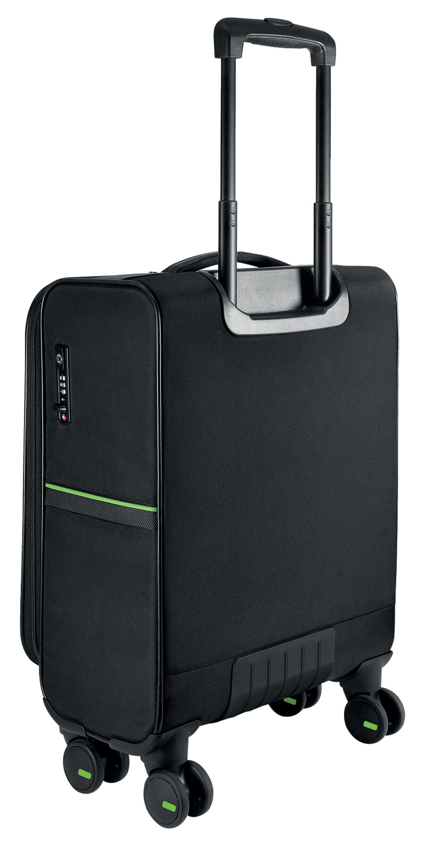 Leitz Trolley Handgepäck – 32 l, für Notebooks bis 15,6", Weichschale, 4 Rollen, schwarz, 38 × 55 × 22,5 cm