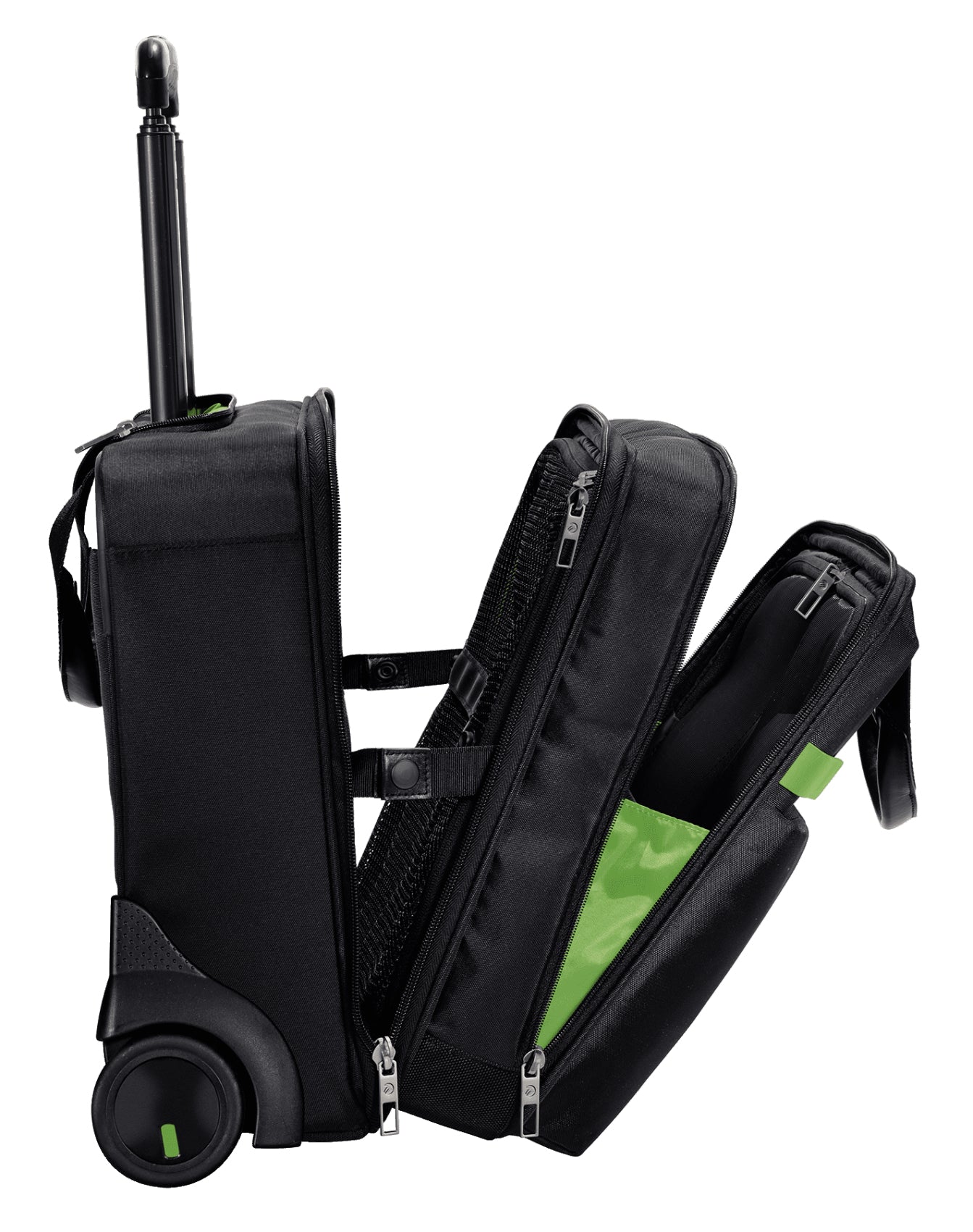 Leitz Handgepäck-Trolley – 24 l, für Notebooks bis 15,6", Weichschale, Schwarz, 44 × 37,5 × 23 cm