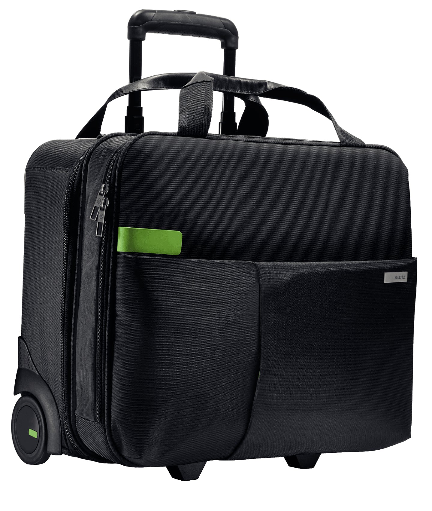 Leitz Handgepäck-Trolley – 24 l, für Notebooks bis 15,6", Weichschale, Schwarz, 44 × 37,5 × 23 cm