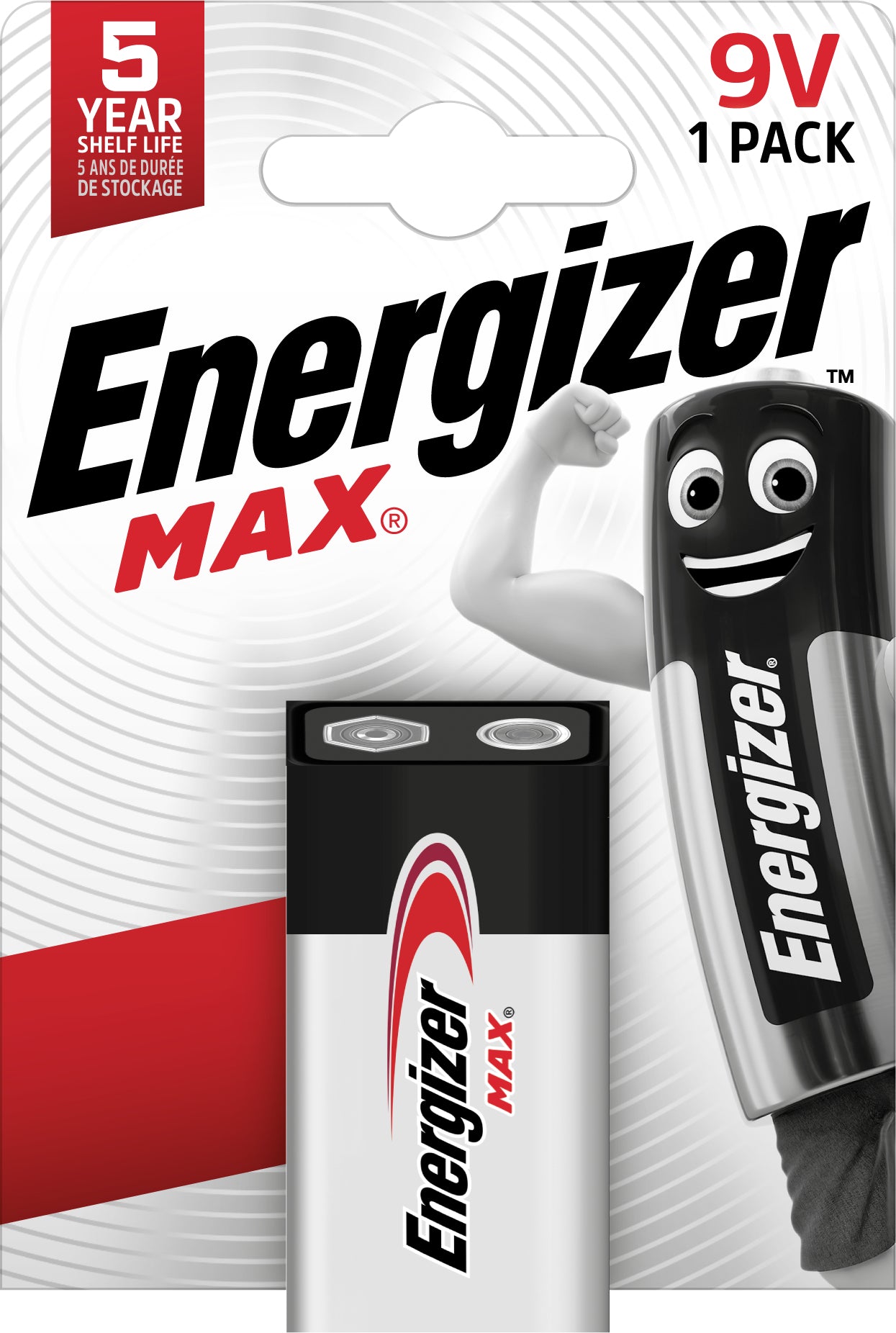 Energizer 9V Batterie, Alkaline, 9 V – 1 Stk.