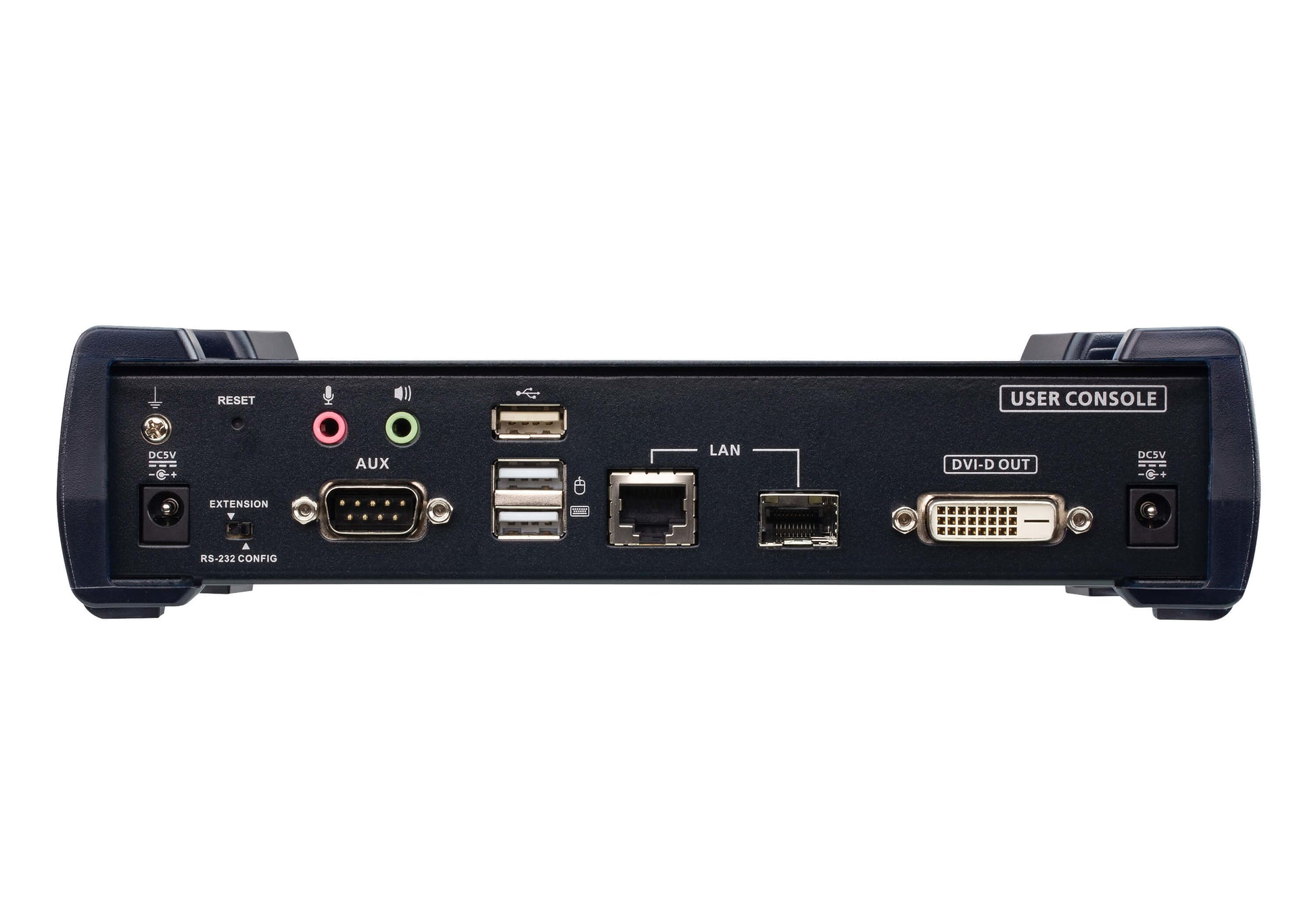 ATEN KE6910R KVM-Extender (Empfänger) DVI-D zu IP – 2560 × 2048, bis 10 km (SFP), 1× RJ-45, 3× USB
