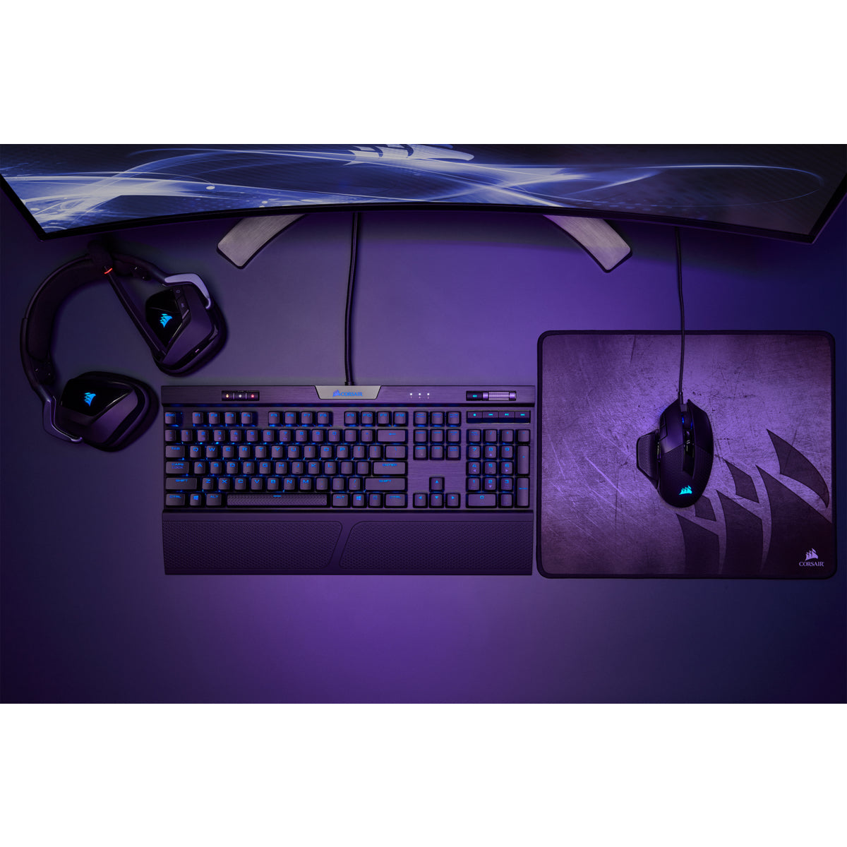 Corsair NIGHTSWORD RGB Performance Tunable Gaming-Maus – kabelgebunden, schwarz