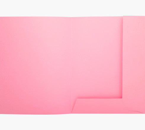 Exacompta Einlagemappe SUPER 250 A4 – Karton, pink, 2 Einschlagklappen