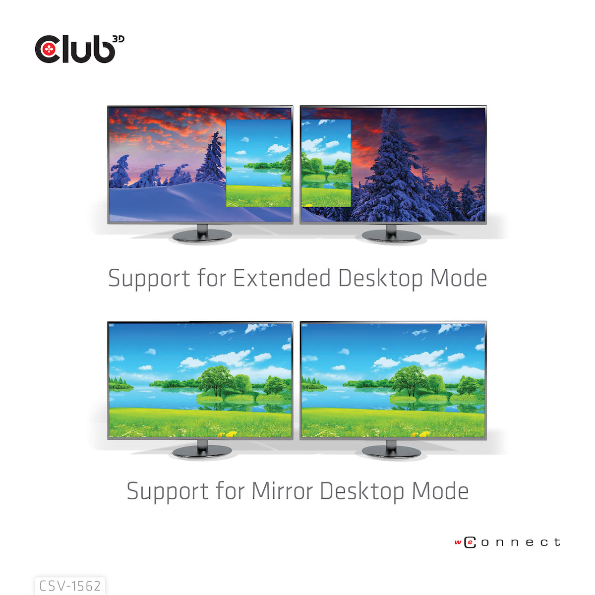 CLUB3D Club 3D CSV-1562 Dockingstation – USB-C, 2× DP, 3× HDMI, 4× USB-A, 135 W PD, GbE, 3,5 mm, für Windows/Mac