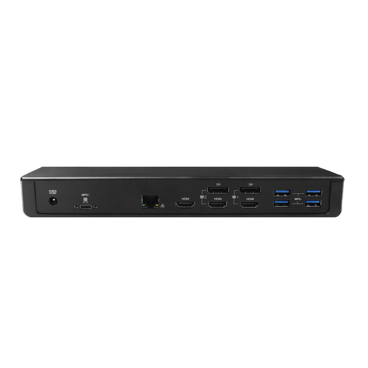 CLUB3D Club 3D CSV-1562 Dockingstation – USB-C, 2× DP, 3× HDMI, 4× USB-A, 135 W PD, GbE, 3,5 mm, für Windows/Mac