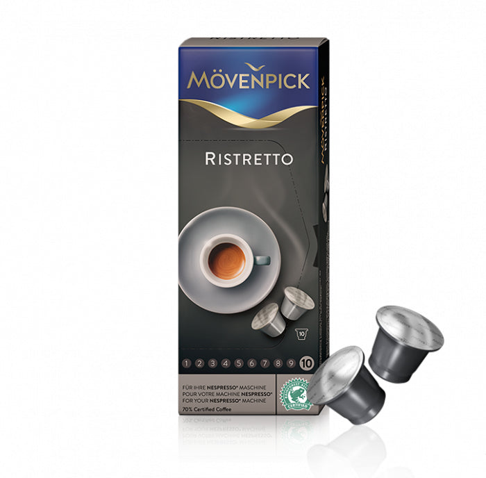 Mövenpick Kapseln für Nespresso – Ristretto, 10 Kapseln