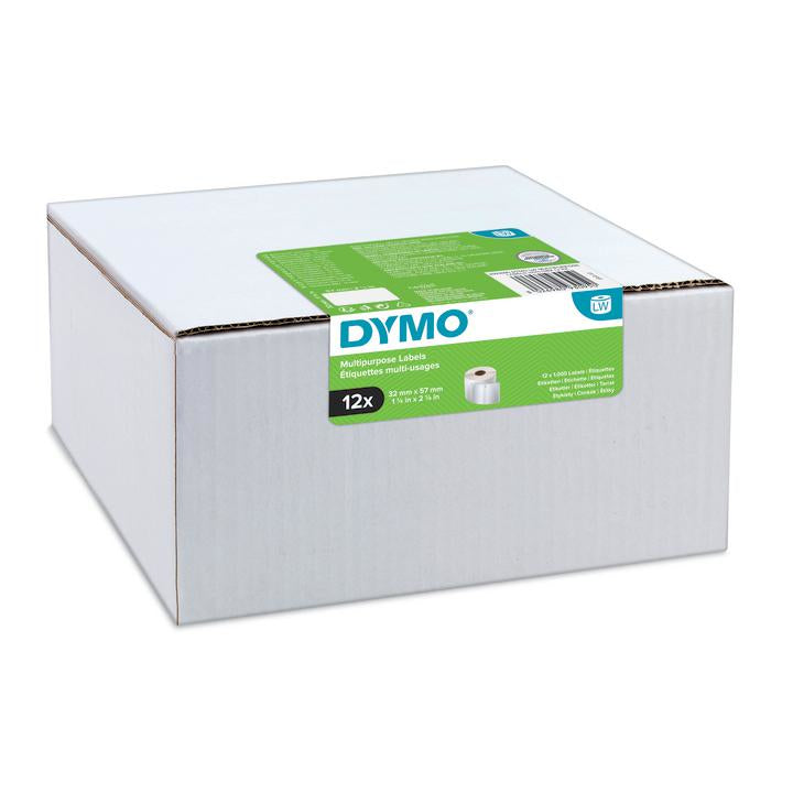 DYMO Adress-Etiketten, 89 mm × 36 mm, weiss, Papier, permanent, für LabelWriter u. a., 12 × 260 St.