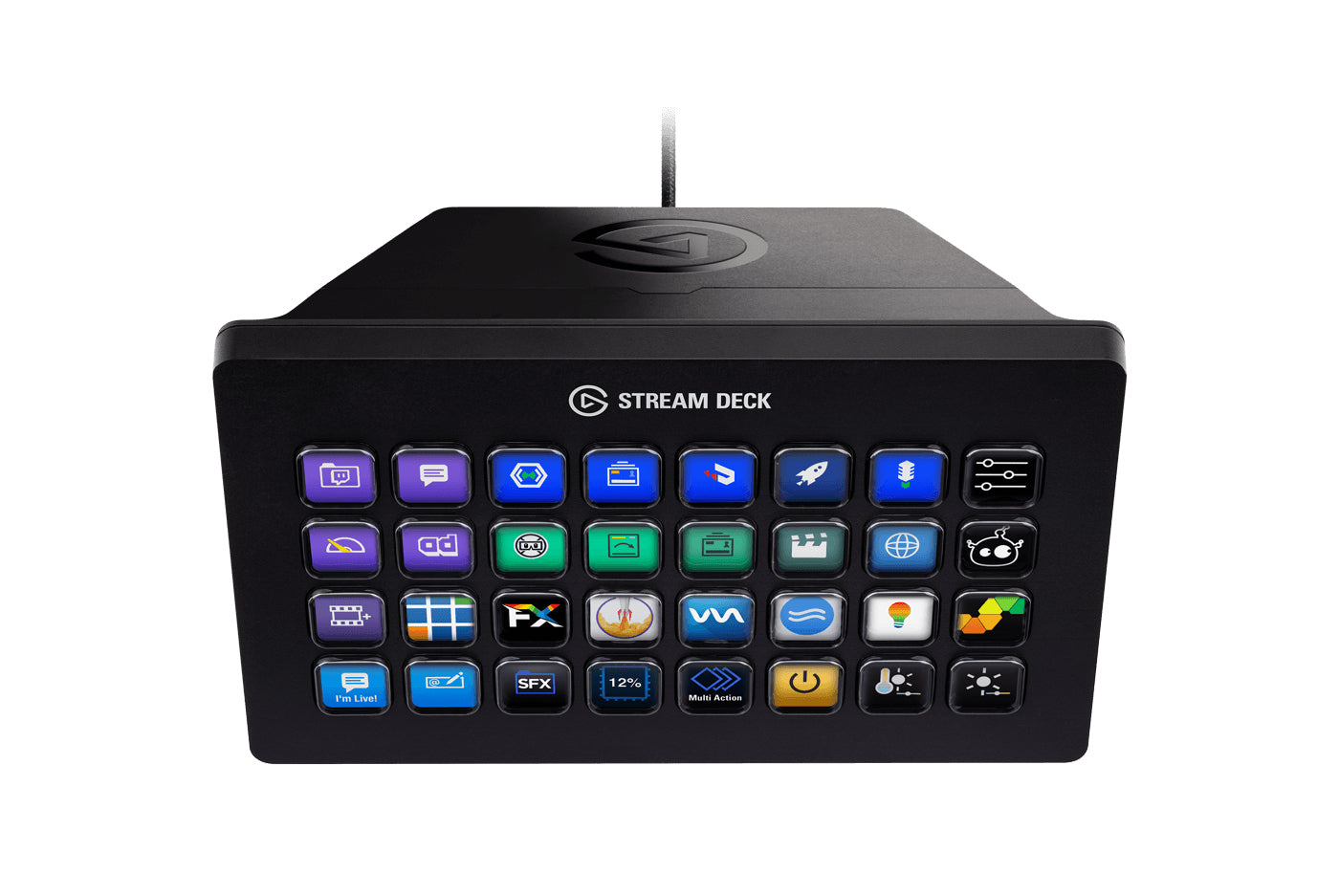 Elgato Stream Deck XL – Keypad-Steuerpult – kabelgebunden (USB 3.0) – Schwarz – für PC, Mac