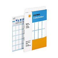 HERMA Schuletiketten – 26 × 54 mm, Abgerundete Ecken, 42 Stk, 7 Bogen, Papier, Permanent Haftend