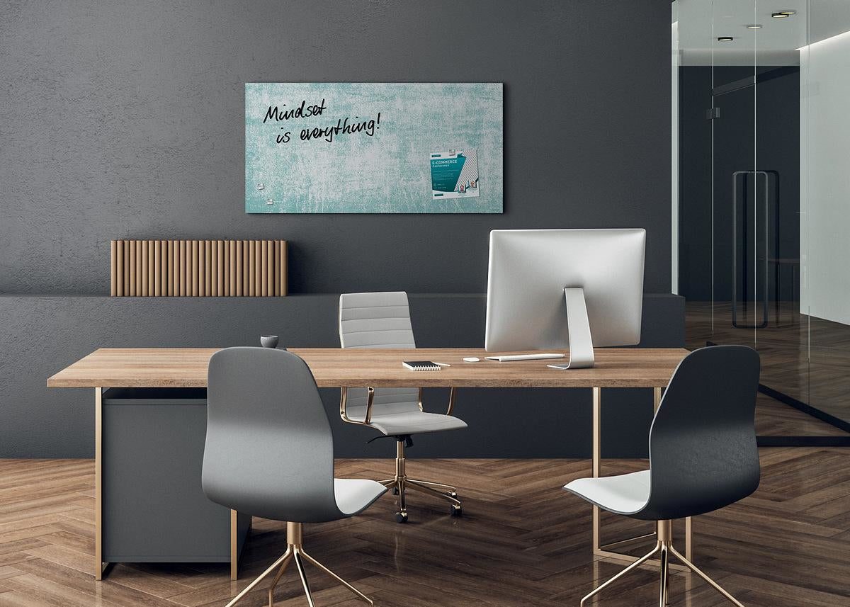 Sigel Whiteboard – 91 × 46 cm, Glas, magnetisch, Wandmontage