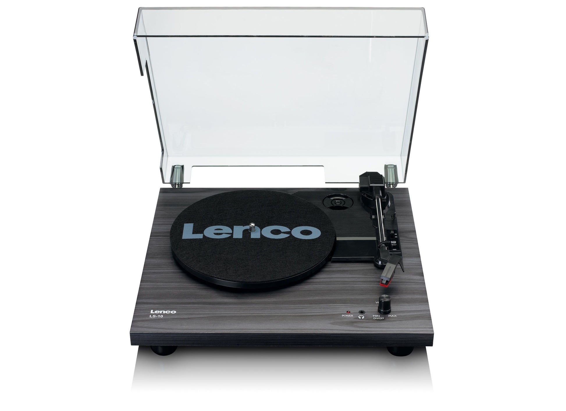 Lenco LS-10BK – Plattenspieler (Riemenantrieb, halbautomatisch), 33⅓/45/78 U/min – Schwarz