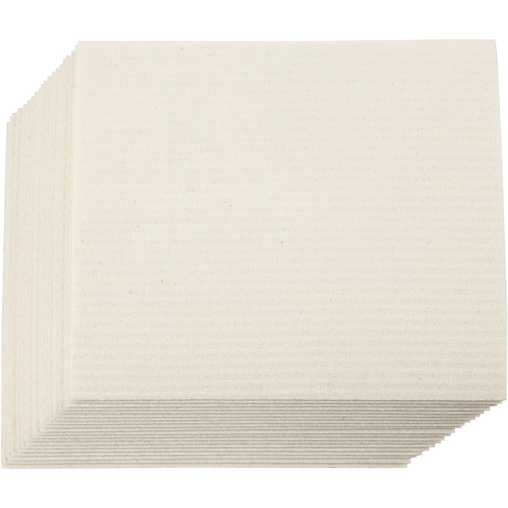 Creativ Company Geschirrtuch Creme – Zellulose