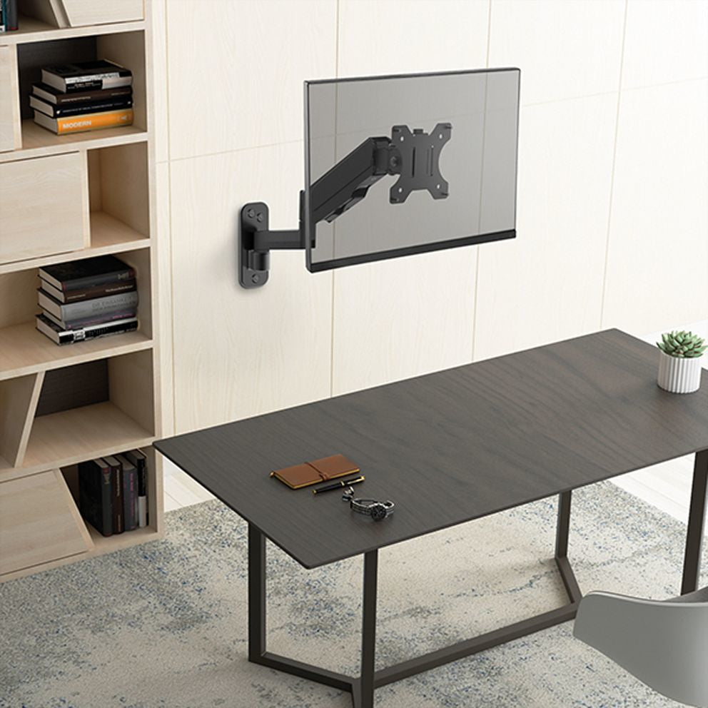 VALUE Monitor-Wandhalterung – 17–32" – VESA 75×75/100×100 mm – bis 8 kg/Monitor – Gasfeder – für Monitore