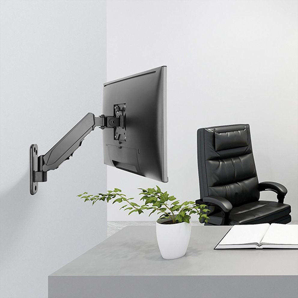VALUE Monitor-Wandhalterung – 1 Monitor – 17–32" – VESA 75×75/100×100 mm – bis 8 kg/Monitor – Gasfeder