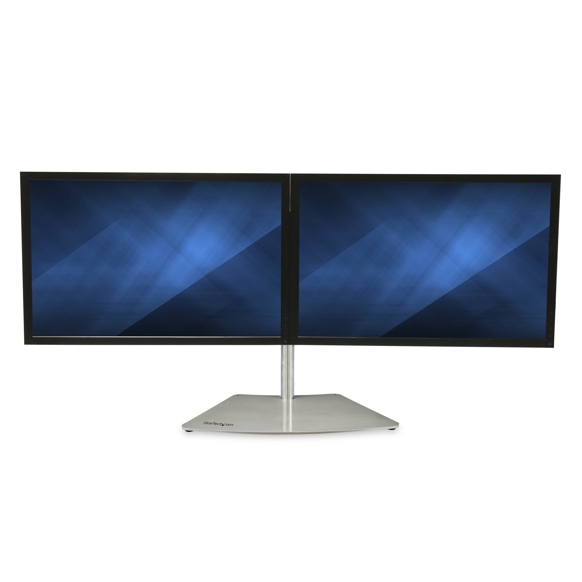 StarTech.com Monitorhalterung, Dual, Standfuss, bis 24", Silber
