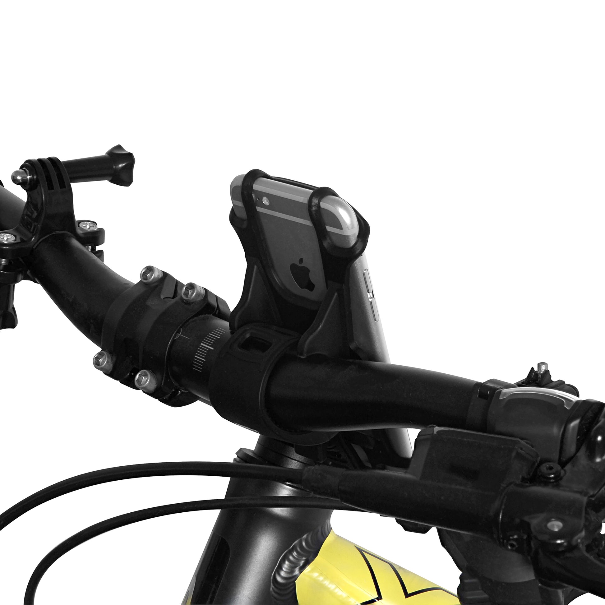 T'nB Fahrradhalterung, Lenkerbefestigung Ø 28 mm – für Smartphones bis 5,5" – Schwarz, Silikon