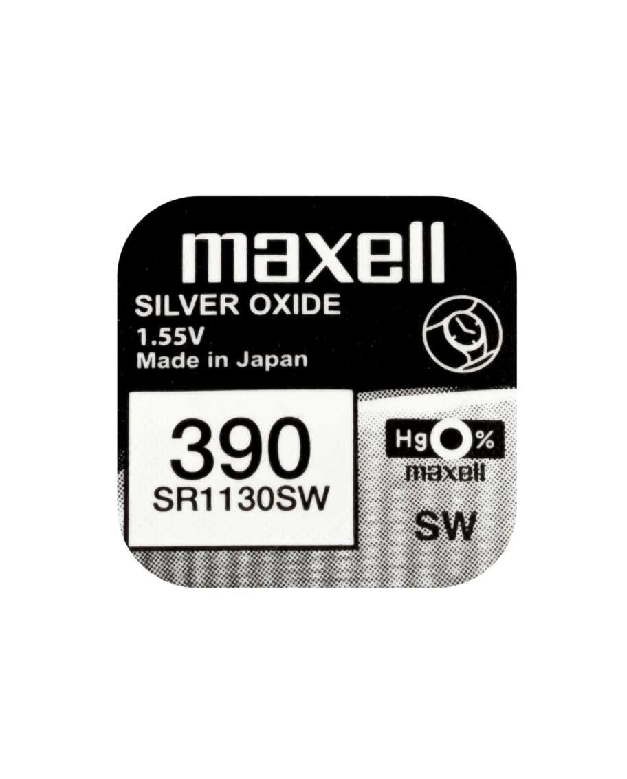 Maxell Knopfzellen SR1130SW, Silberoxid, 1,55 V – 10 Stk.