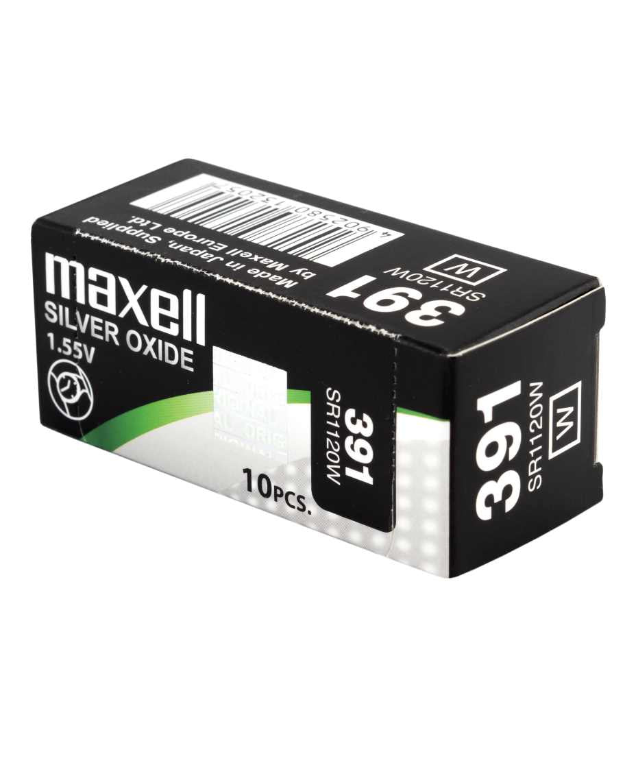 Maxell Knopfzellen SR1120W, Silberoxid, 1,55 V – 10 Stk.