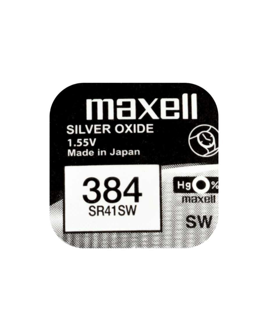 Maxell Knopfzellen SR41SW, Silberoxid, 1,55 V – 10 Stk.