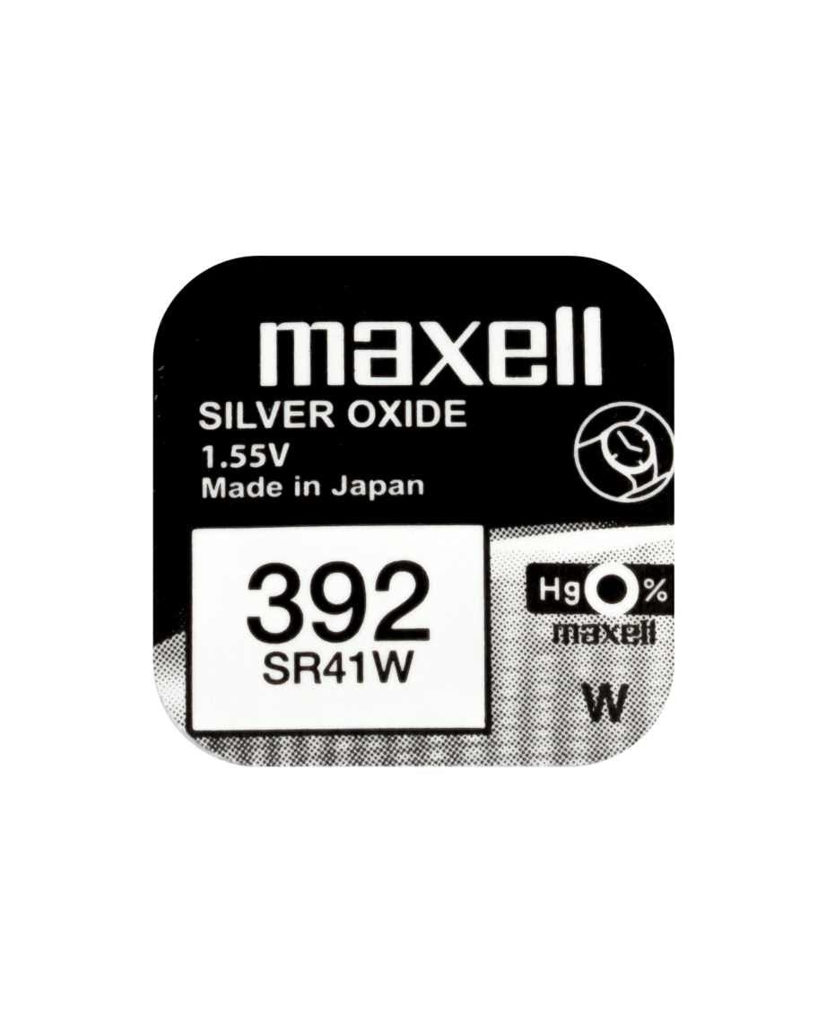 Maxell Knopfzellen SR41W, Silberoxid, 1,55 V – 10 Stk.