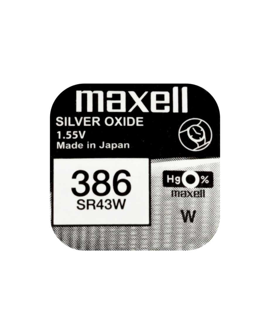 Maxell Knopfzellen SR43W, Silberoxid, 1,55 V – 10 Stk.