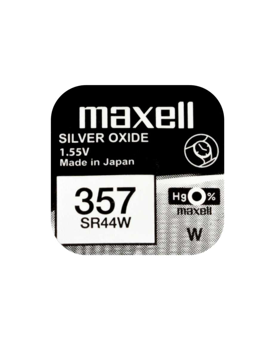 Maxell Knopfzellen SR44W, Silberoxid, 1,55 V – 10 Stk.
